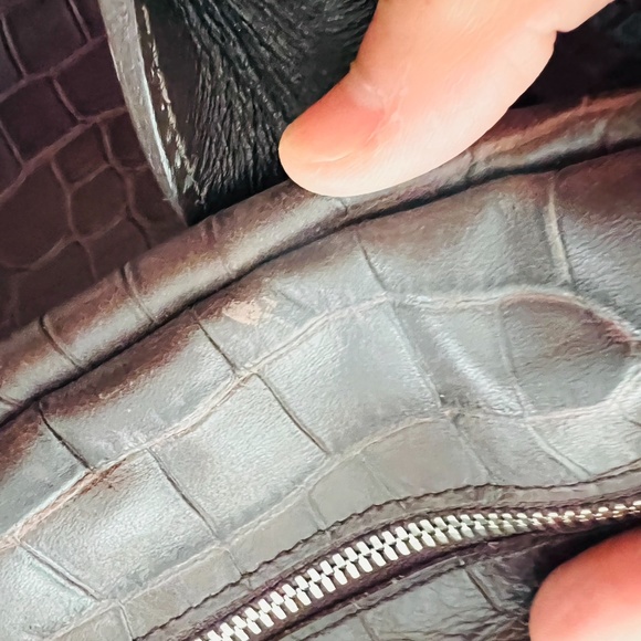 Longchamp - Top-Handle Leather Bag w/ Detachable Shoulder Strap, Good Condition! - Picture 5 of 10